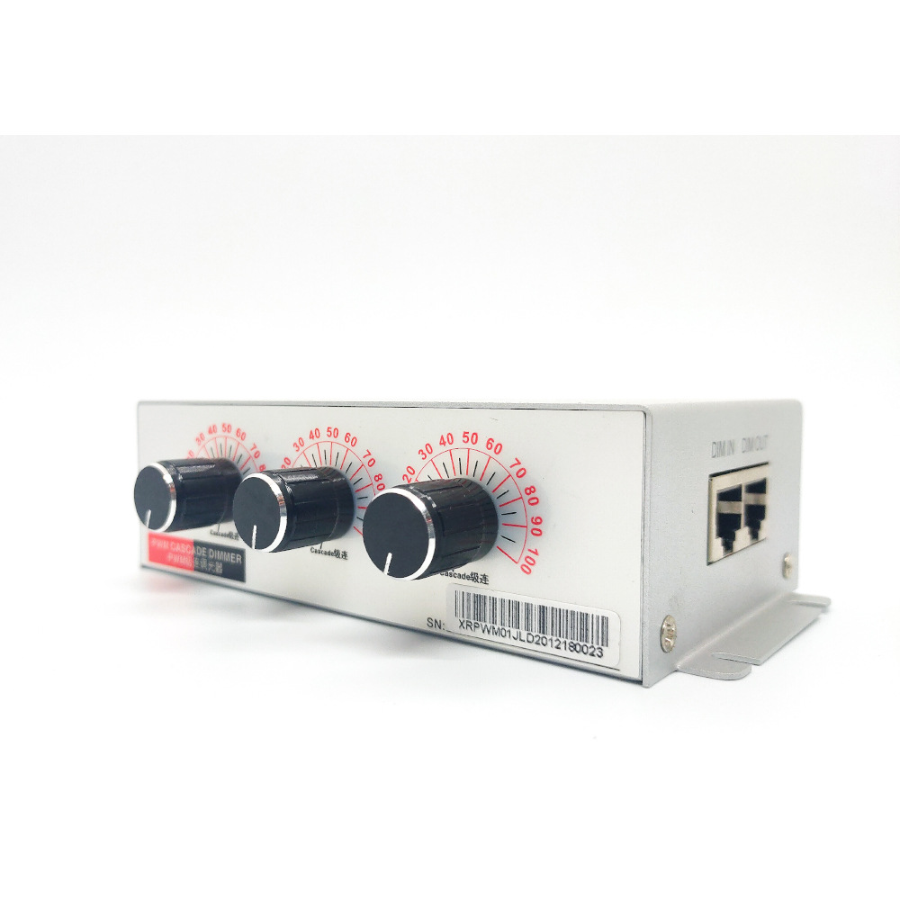 植物灯控制器 旋钮款 PWM控制器 0-10V调光器 级联3路调光器 三路